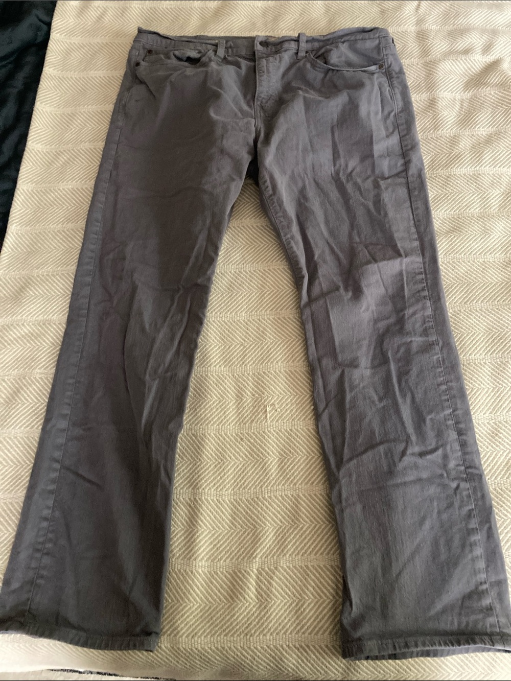 J. Crew Men's Straight Chinos in Charcoal